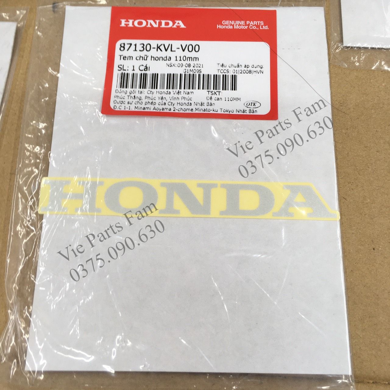 Combo bộ tem thông số Future Neo (bộ 7 tem), hàng din Honda mới 100%