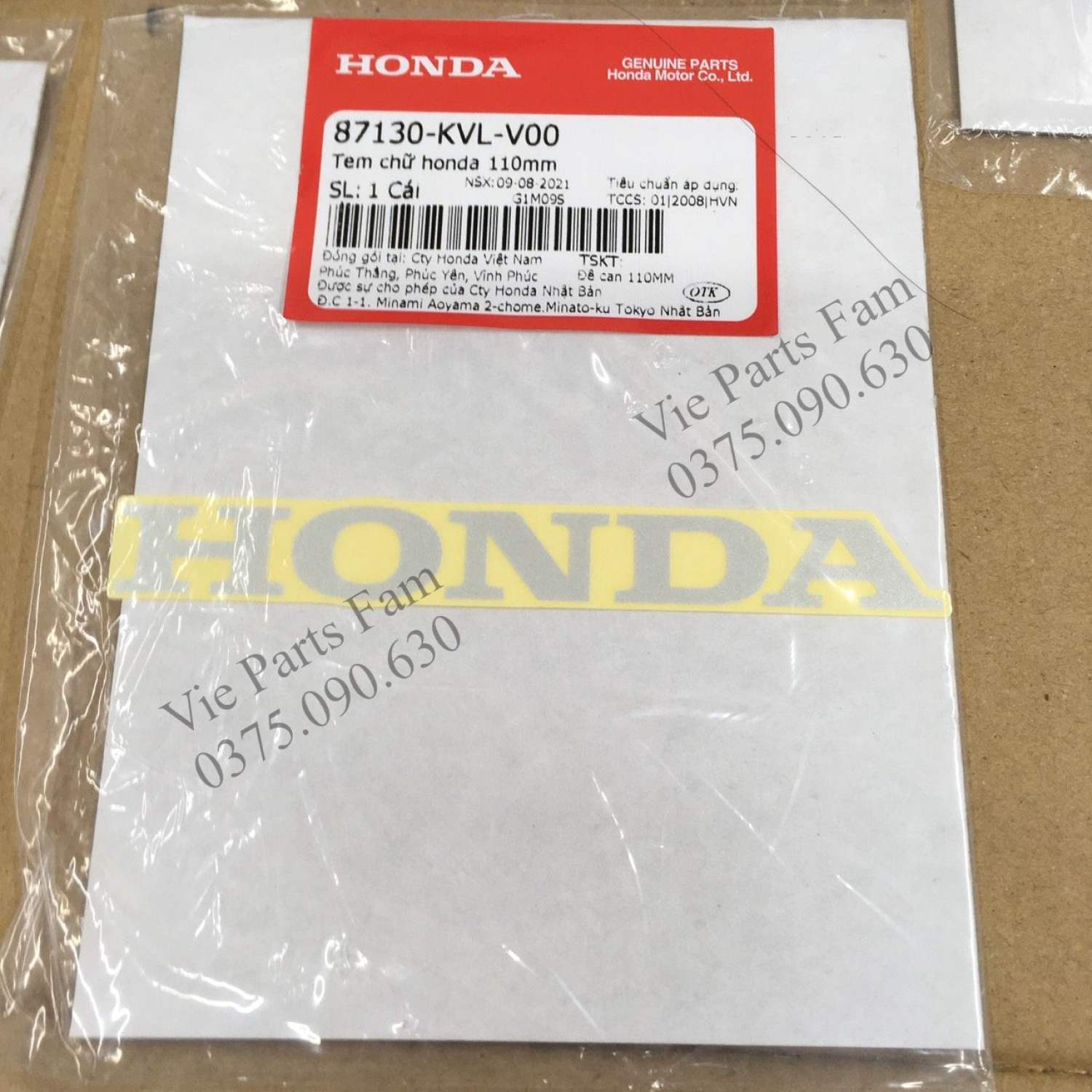 Combo bộ tem thông số Future Neo (bộ 7 tem), hàng din Honda mới 100%