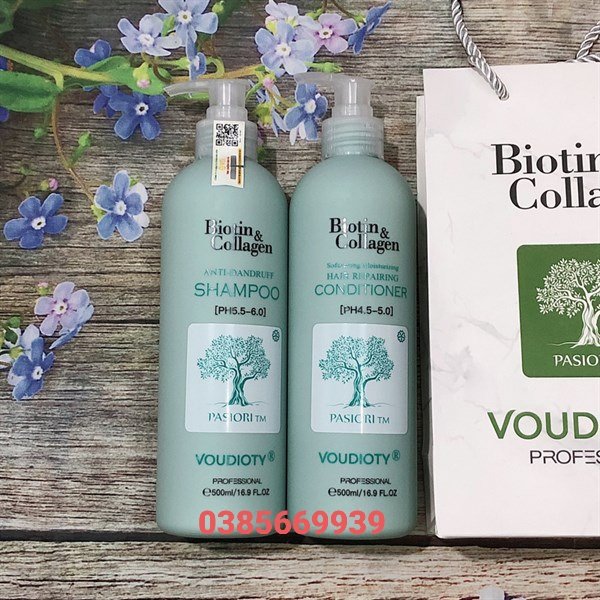Voudioty anti dandruff biotin collagen biotin collagen shampoo for dandruff 500ml