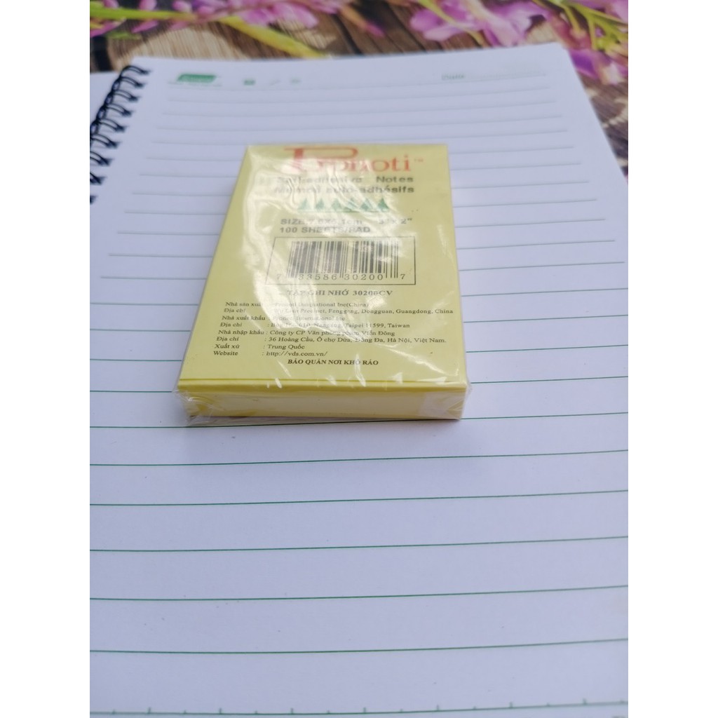 Giấy note vàng 3x2 Pronoti