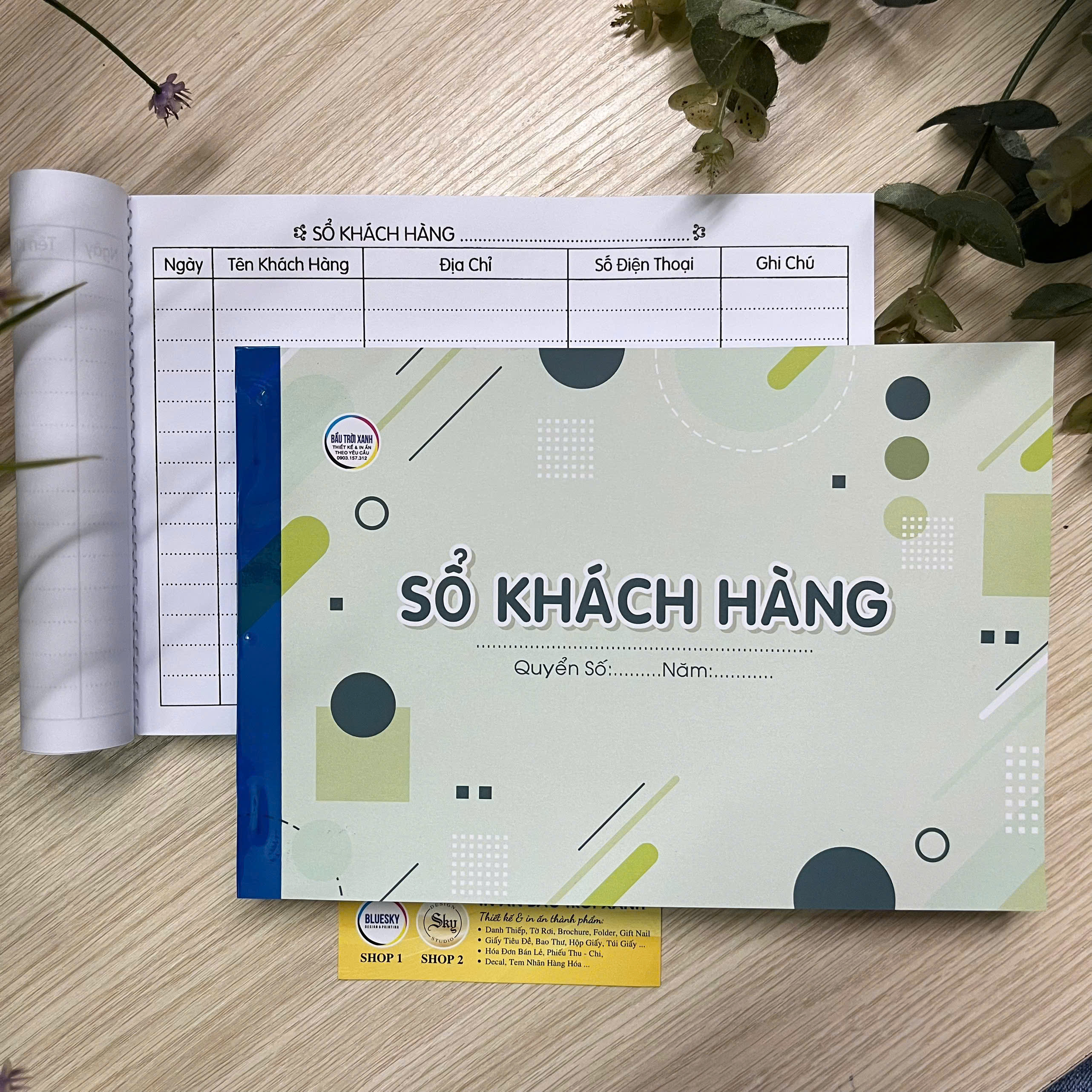 Sổ khách hàng A5 (15x20cm) - 70 tờ/ giấy dày