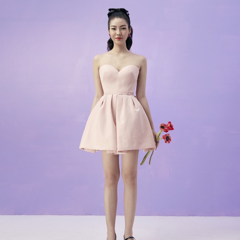 JUBIN STUDIO I Đầm xòe ngực trái tim nữ tính (Lucile Dress)
