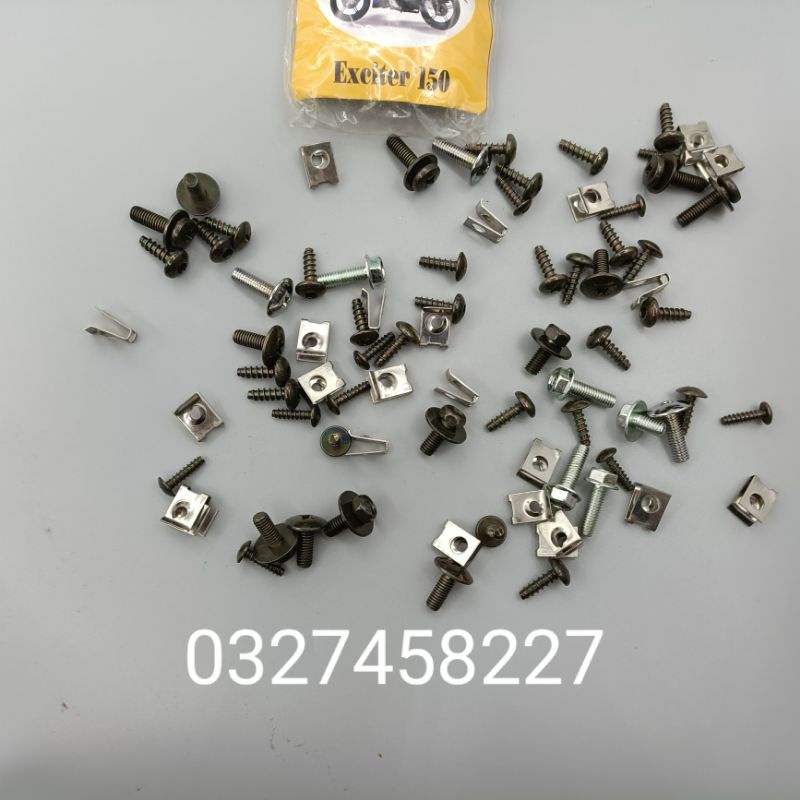 Bộ ốc vít bắt nhựa dàn áo xe Exciter 150