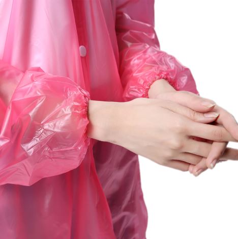 Áo mưa bộ trong suốt chạy xe máy