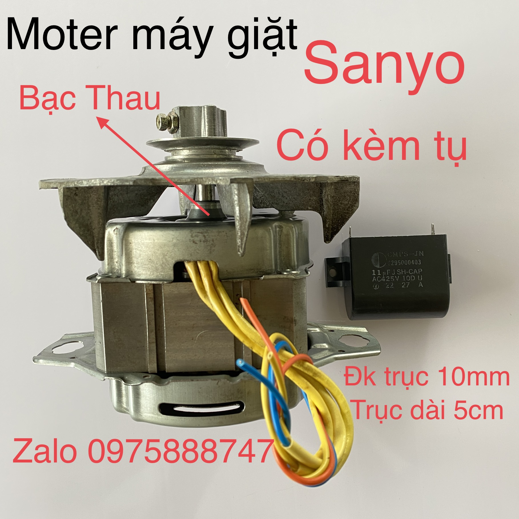 Moter máy giặt Sanyo ( hãng tháo máy )