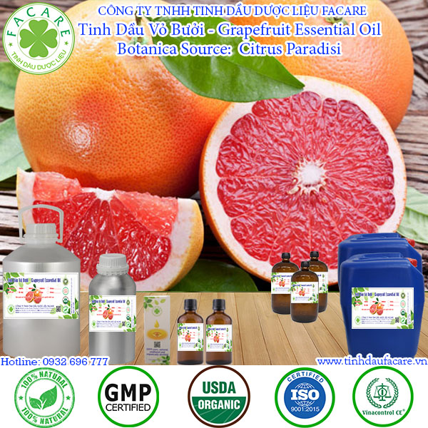 Tinh dầu Vỏ bưởi Grapefruit essential oil - 10ml