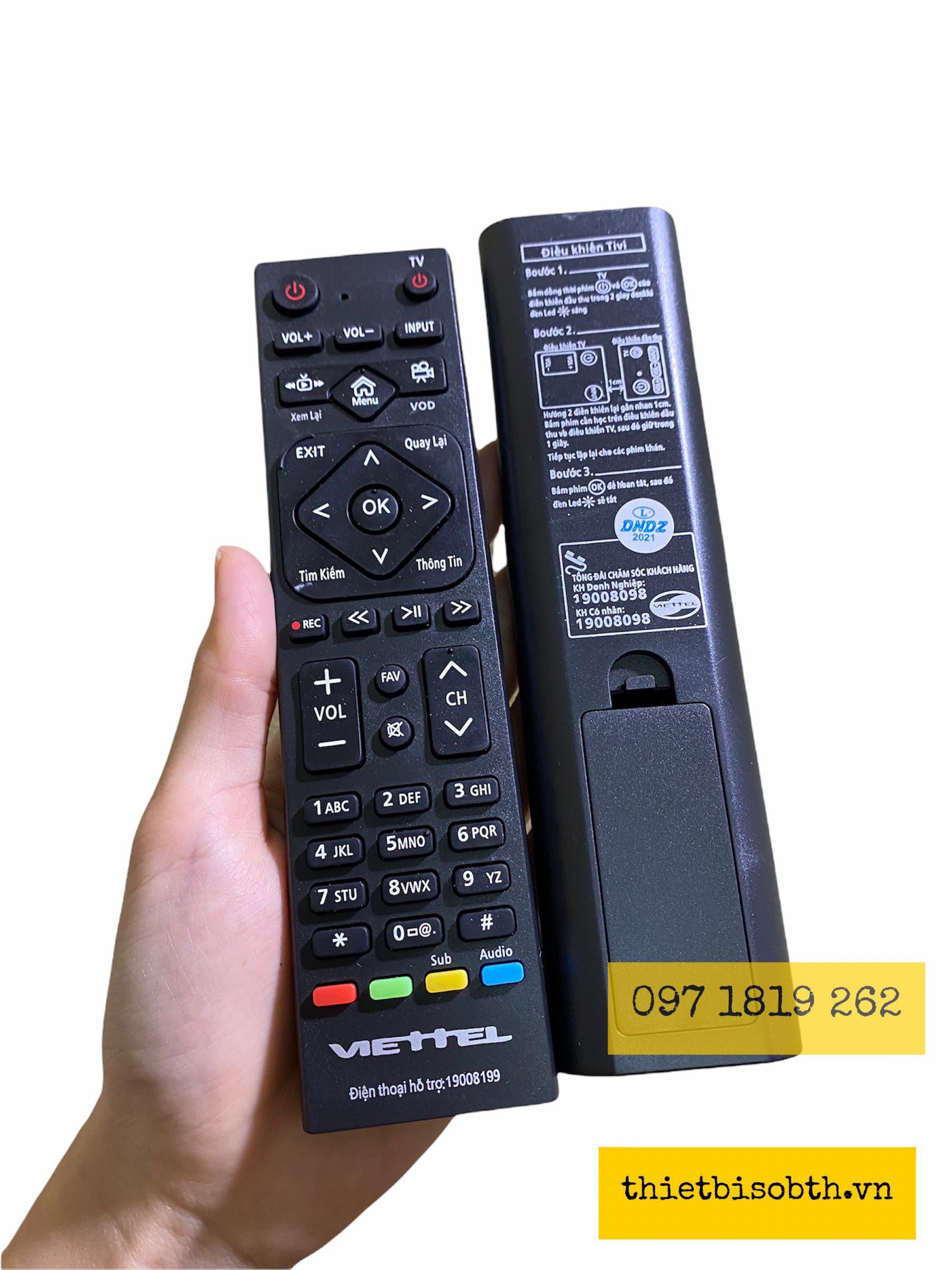 Remote điều khiển đầu thu Viettel internet - Remote Viettel