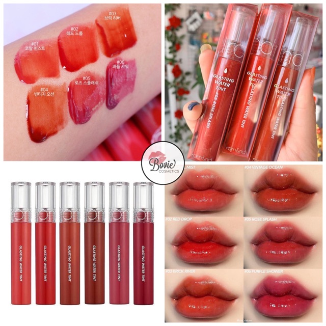 Son tint romand glasting water tint 4g màu 01 02 03 04