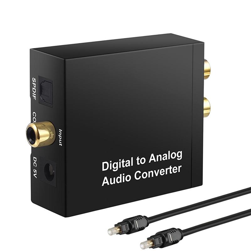 Digital to Analog Converter DAC Digital SPDIF Toslink to Analog Stereo