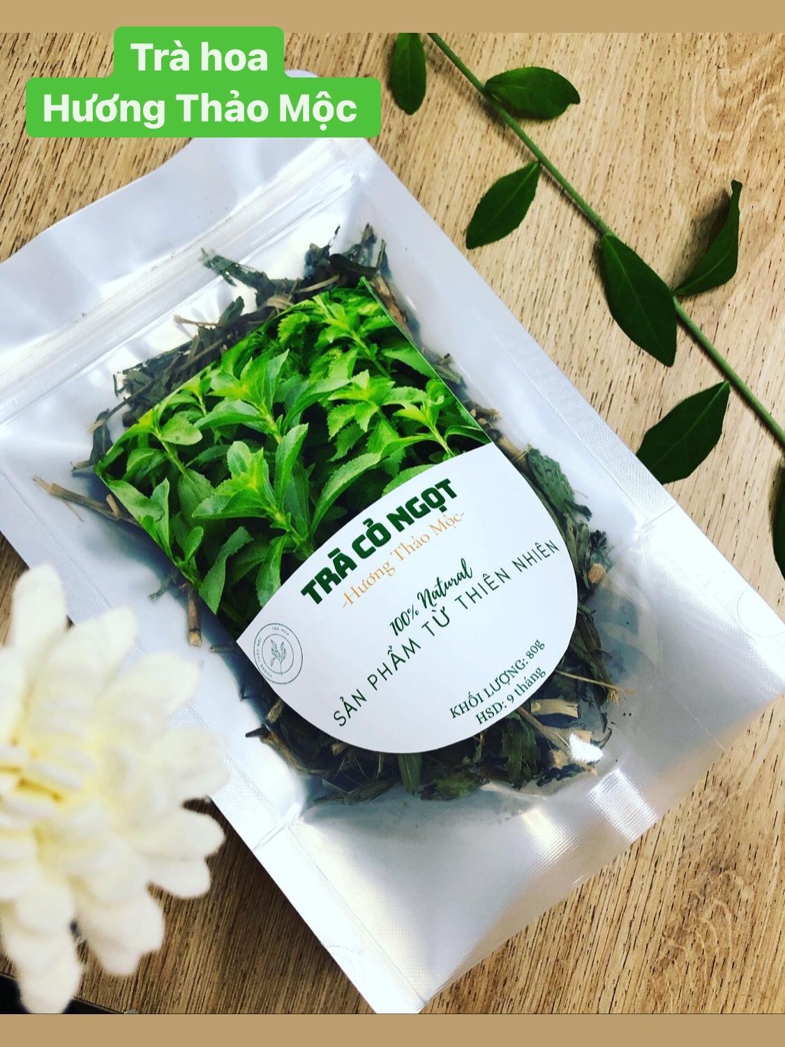 Trà Cỏ Ngọt - Trà Hoa Natural Thảo Mộc
