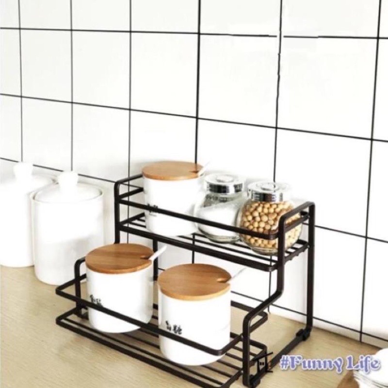 kệ để gia vị bậc thang sơn tĩnh điện TH