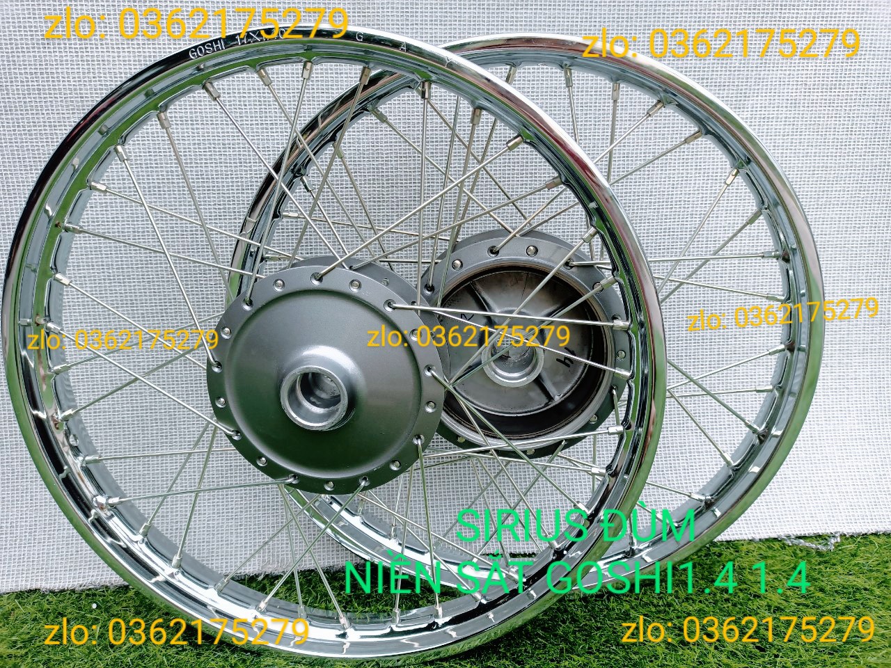 [HCM]BÁNH CĂM SIRIUS ĐÙM   NIỀN SẮT GOSHI 1.4 1.4  ĐÙM ZIN CĂM ZIN GẮN VỪA NHƯ ZIN K CẦN CHẾ GÌ HÊT