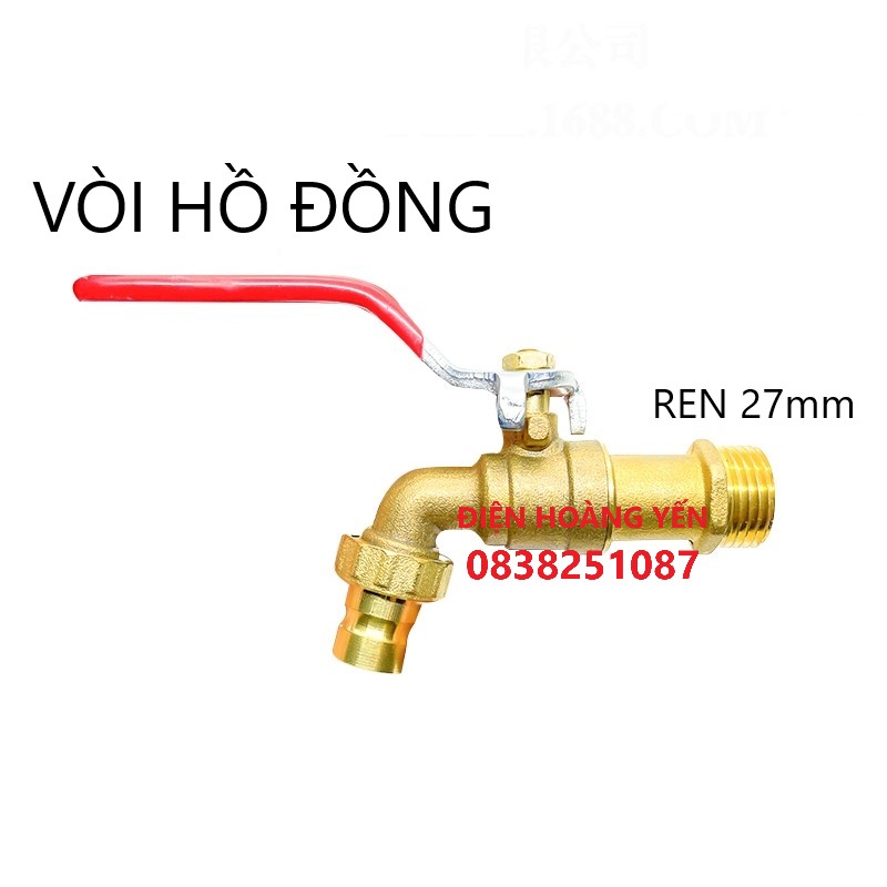 Vòi nước / Vòi hồ / Van vòi tay gạt đồng cao cấp