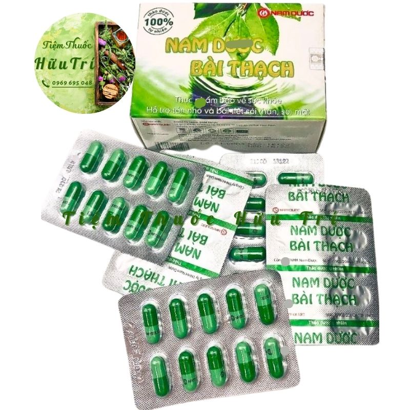 Nam dược bài thạch nam dược 60 viên - hỗ trợ lợi niệu bài sỏi, hạn chế viên đường tiết niệu