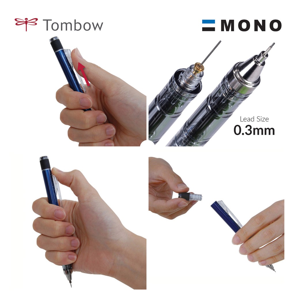 Bút chì bấm Tombow Mono Graph Shaker Nhật Bản
