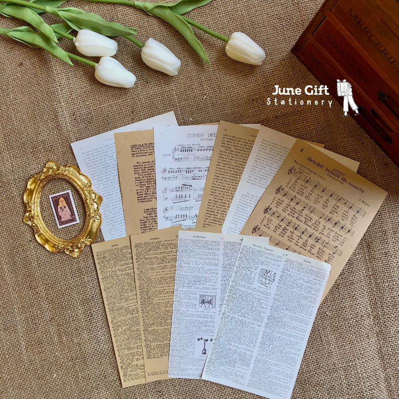 Giấy Báo Trang Trí Sổ - Crafting Paper (10 Tờ)