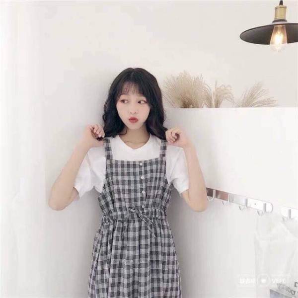 Set váy kẻ Caro thời trang nữ cá tính