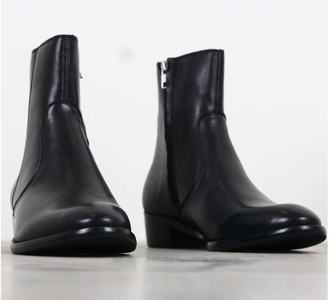 Giày Zip booots Đế Cao Su