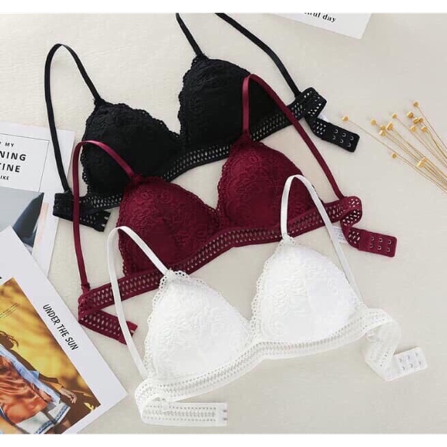 [HCM]Áo Bra ren siêu đẹp freesize dưới 58 kí
