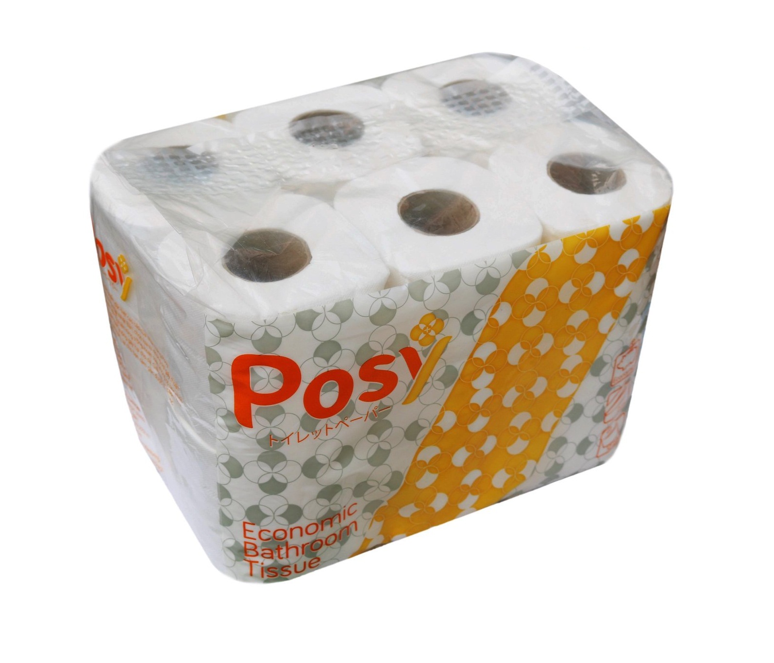 Giấy vệ sinh Posy Economic 2 lớp 12 cuộn/túi