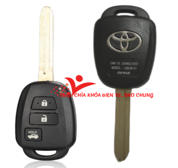 Vỏ chìa khóa Vios đời năm 2019- 2022 có nút mở cốp