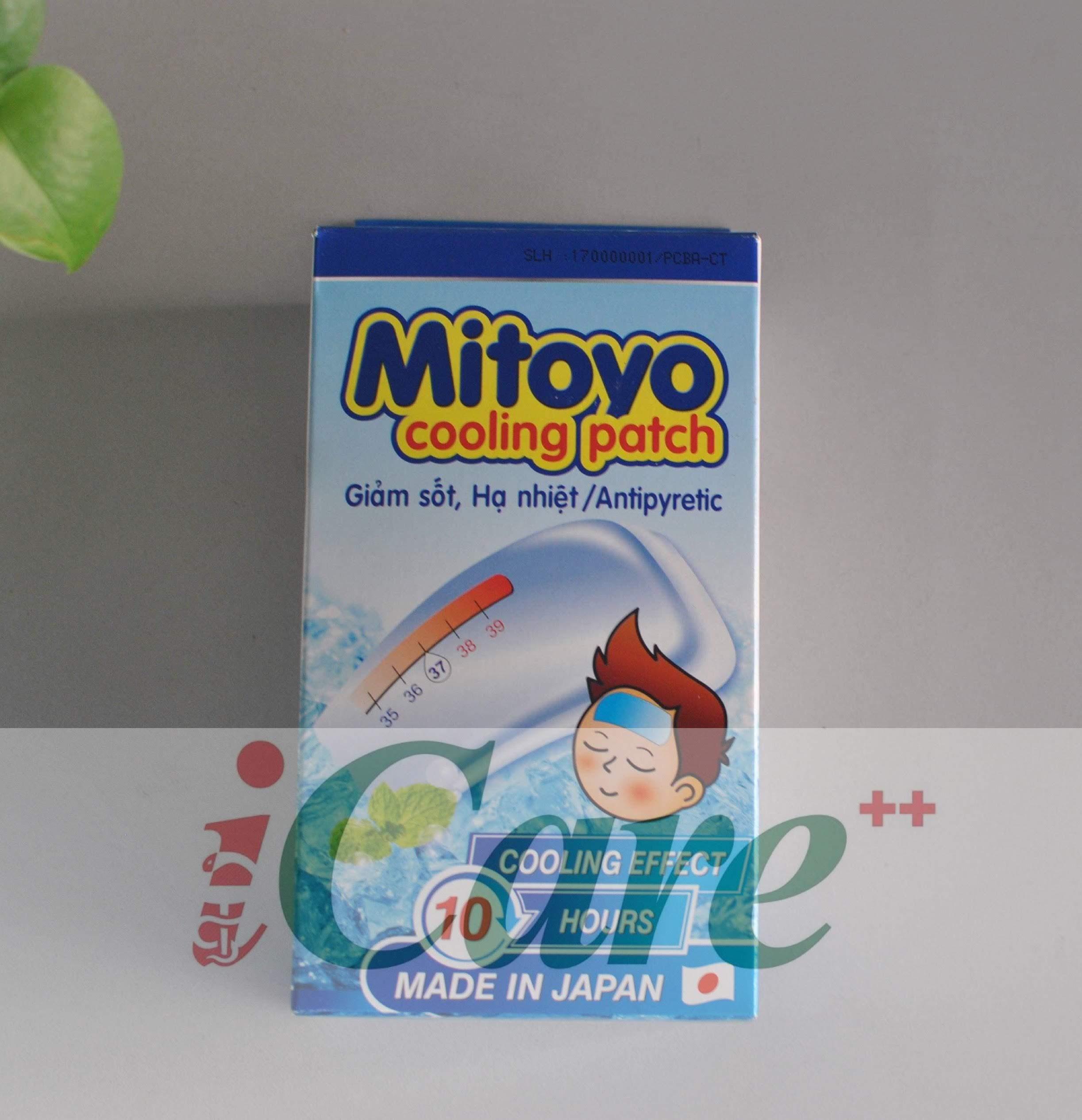 MIẾNG DÁN HẠ SỐT MITOYO COOLING PATCH (TÚI 2 MIẾNG)