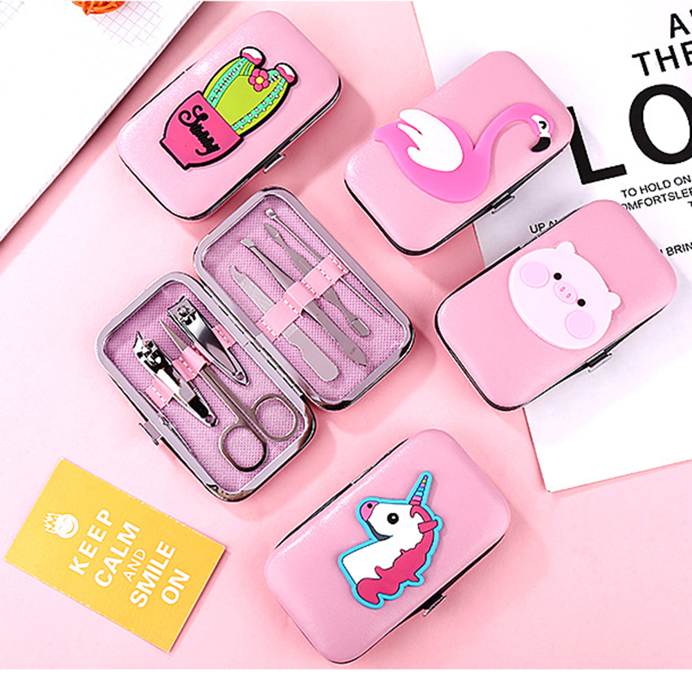 Bộ Kiềm,Bấm,Cắt Móng Tay 7 Món Hình Thú Dễ Thương