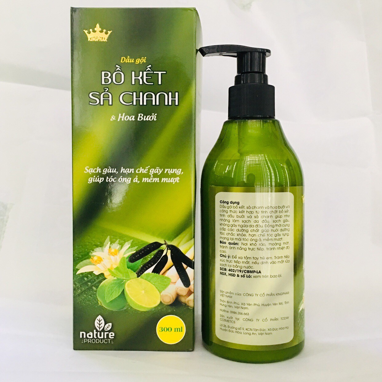 [Hoàn Tiền 10%] [HCM]DẦU GỌI BỒ KẾT CHANH XÃ 300ML