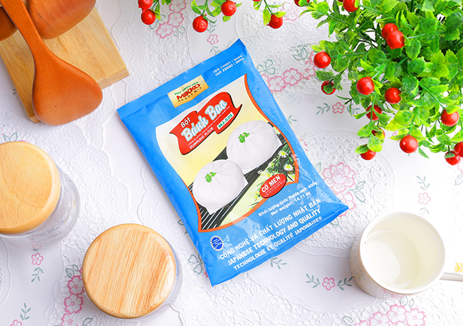 Bột Bánh Bao Trộn Sẵn Có Men Mikko 1kg