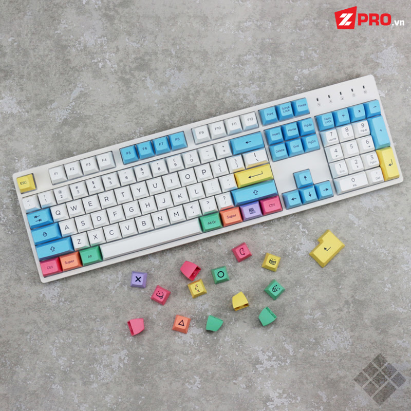 Bộ Keycap PBT Chalk SA Profile 157 Phím - zpro.vn