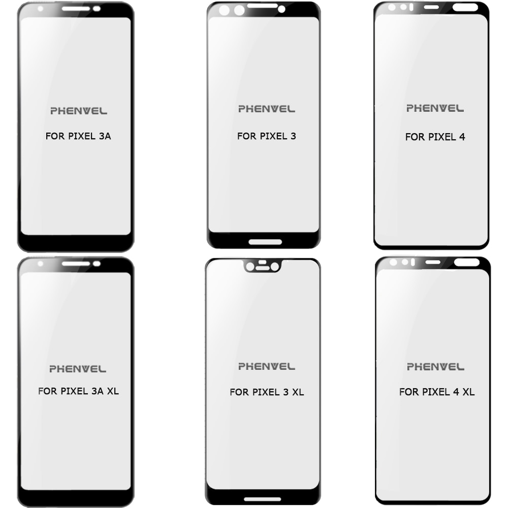 Kính Cường Lực 4D Full Màn Cho Google Pixel 3A, Dán Màn Hình Pixel Full Màn