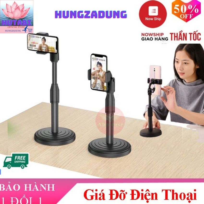 Giá Đỡ Điện Thoại Để Bàn Dùng Cho Livestream, Xem Phim, Chụp Ảnh Chống Rung, Học Online, Quay Tiktok ... HUNGZADUNG_HUTABI