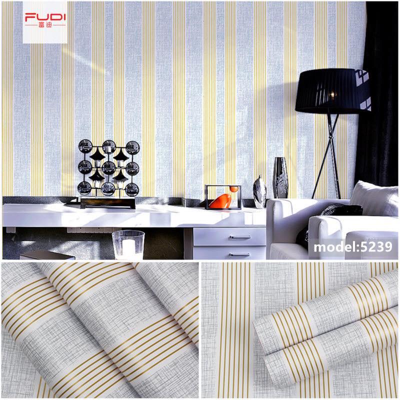Giấy dán tường sọc xám ghi ( cuộn dài 10m khổ rộng 45cm, có sẵn keo)