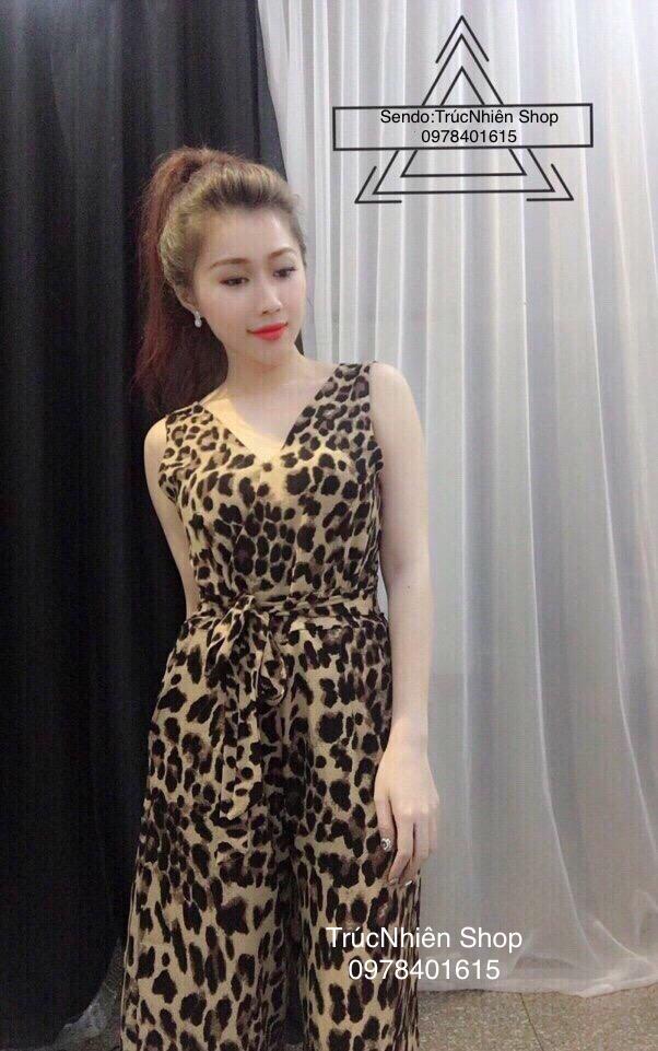 [HCM]Jum Lửng Ống Rộng Họa Tiết Beo