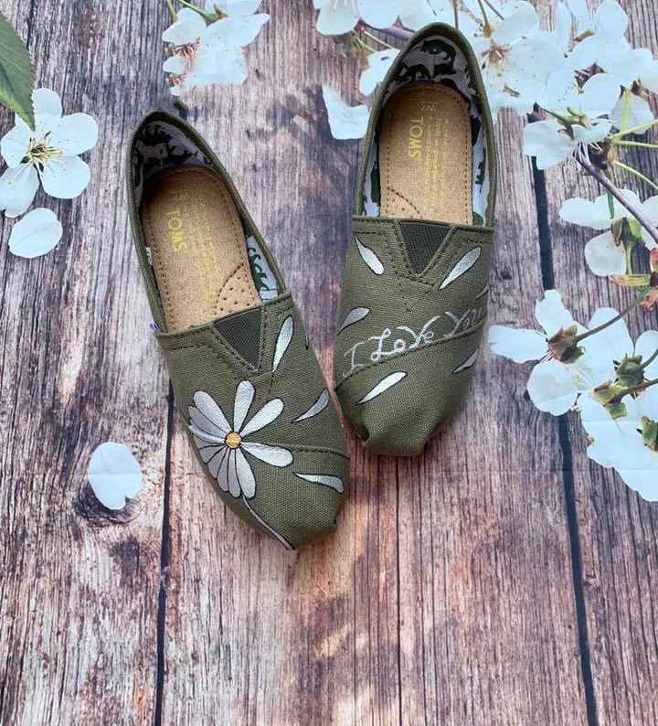 [HCM]Giày toms bông hoa 2020. Flowers(Đế cao su đúc)