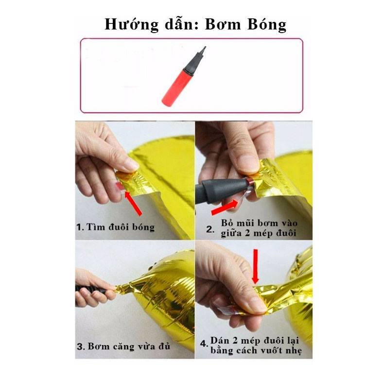 Set bóng trang trí sinh nhật nhiều chủ đề cho bé (Bơm + Băng Keo + Trụ Bóng)