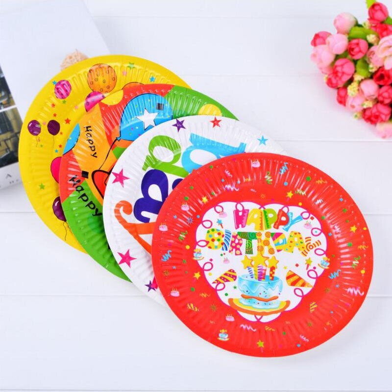 [HCM]Set 6 Dĩa Giấy Sinh Nhật Đĩa Giấy Sinh Nhật