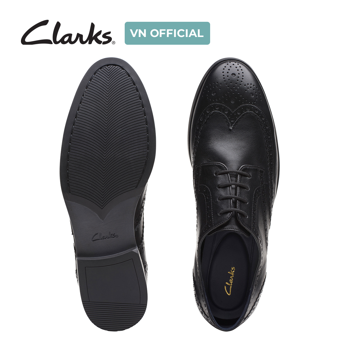 Giày Tây Da Nam Clarks - Bradish Limit