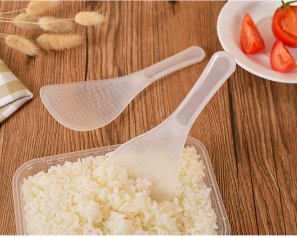 Thìa muôi sới cơm chống dính màu trắng