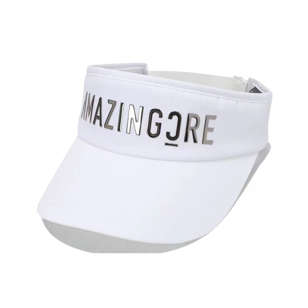 Mũ nửa đầu vành rộng chữ in dán nổi chơi golf thời trang - golf hat