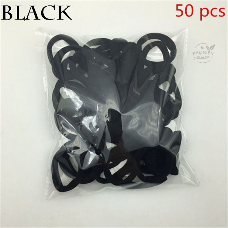 [HCM]Bịch 50 thun cột tóc đuôi ngựa cho trẻ em (Nhiều màu)