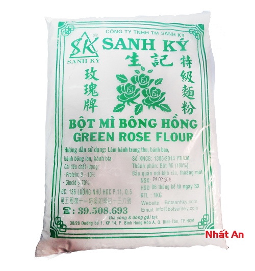[HCM]BỘT MÌ BÔNG HỒNG XANH SANH KÝ 1KG