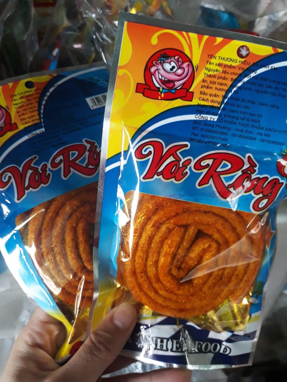 set 5 gói Snack vòi rồng cay