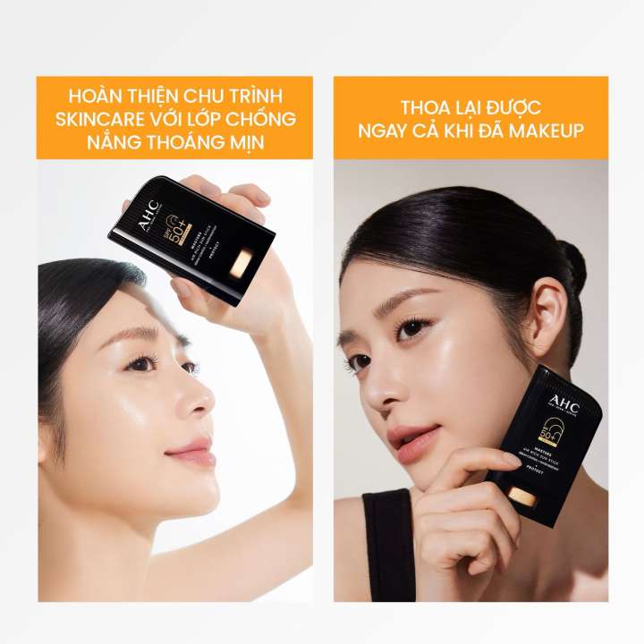 Sáp Chống Nắng AHC phổ rộng kiềm dầu suốt 24H Masters Air Rich Sun Stick 22g - Hình ảnh 6