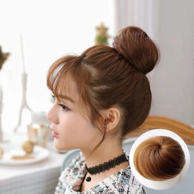 Tóc Giả Búi Tóc Búi Tròn Dành Cho Nữ Đẹp