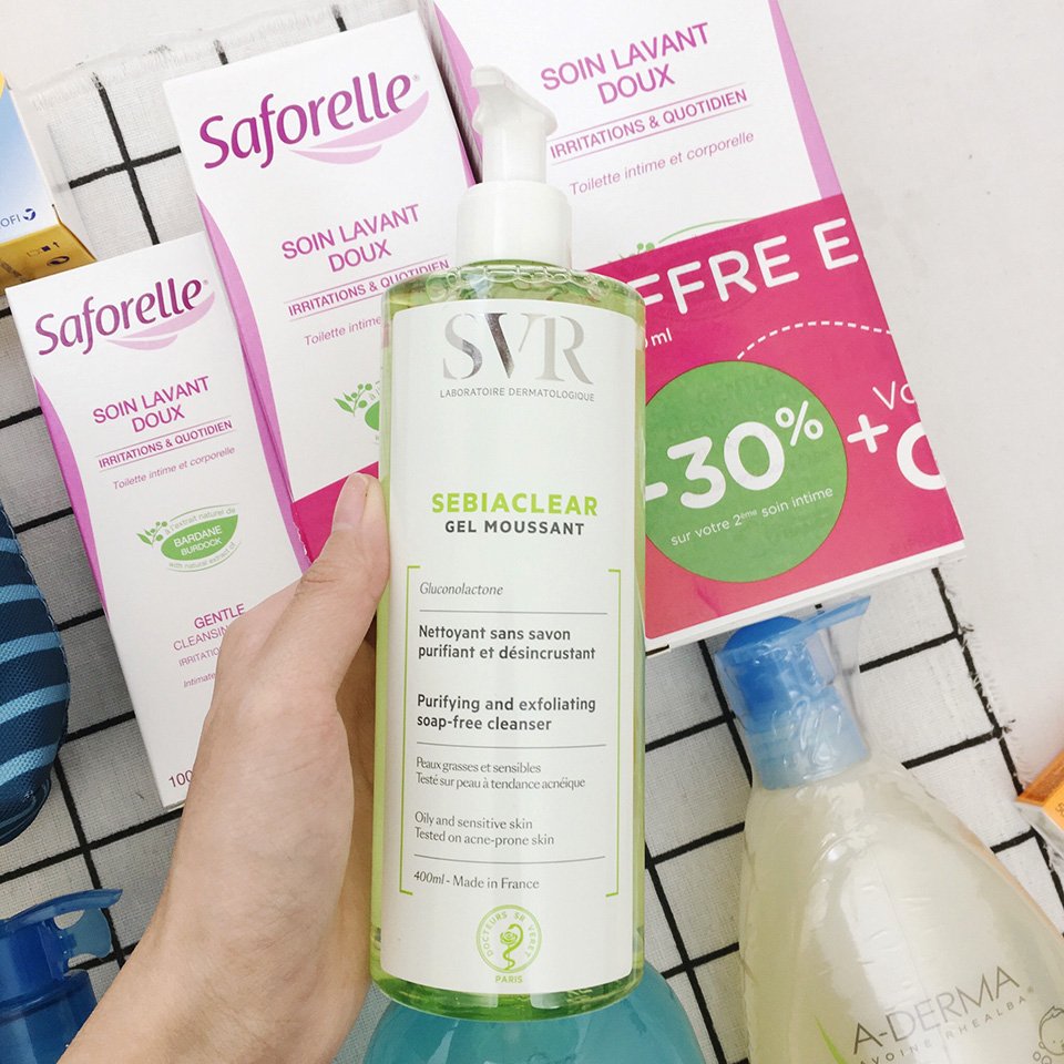 Sữa Rửa Mặt Tri Mụn SVR Pháp 400ml