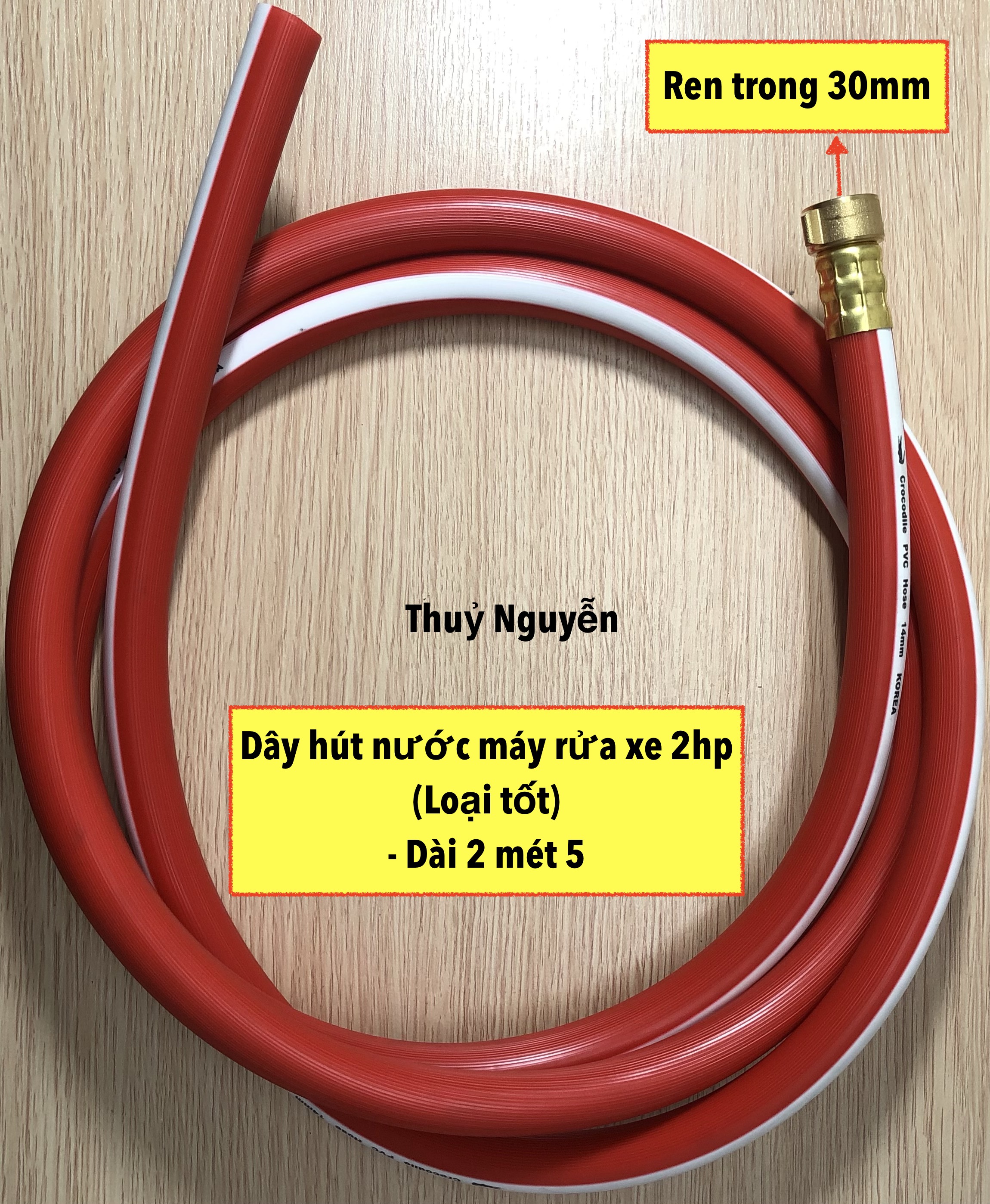 Dây hút nước máy rửa xe 1hp, 2hp và 5hp