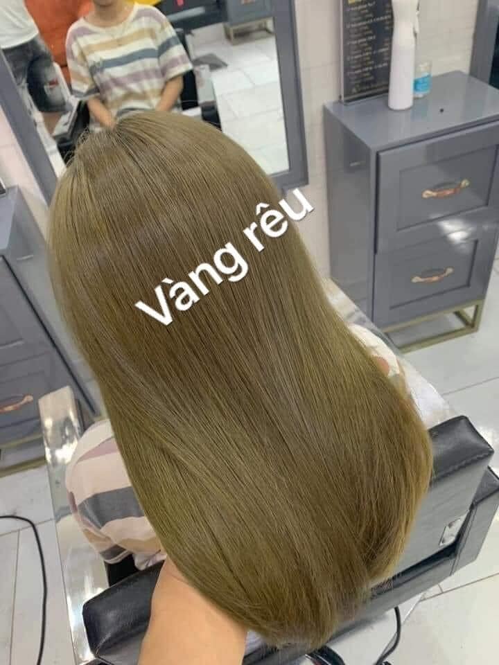 SET NHUỘM TÓC MÀU VÀNG RÊU (KÈM TRỢ NHUỘM)