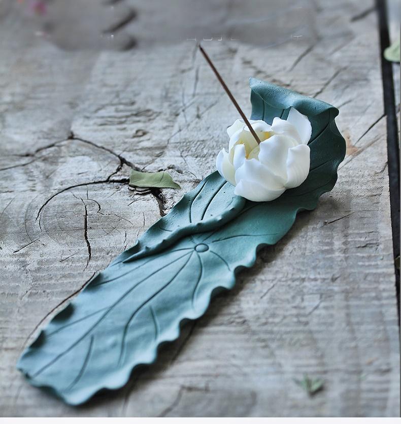 [HCM]Lư hương hoa sen gốm trang trí Decor