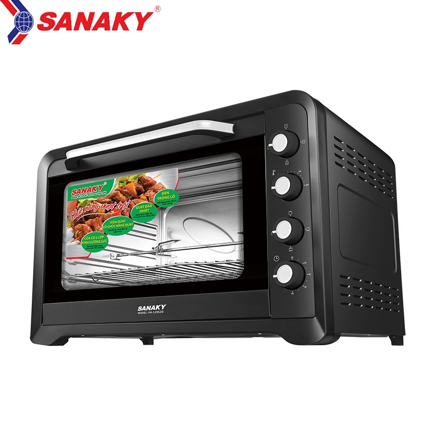 (CHỈ GIAO HCM) Lò nướng điện 120 lít Sanaky VH-129S2D (Đen)